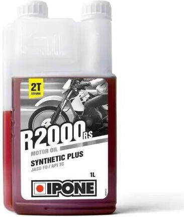 Ipone R2000 RS Synthetic Plus 2T Συνθετικό Λάδι Μοτοσυκλέτας για Δίχρονους Κινητήρες 1lt