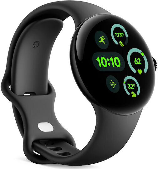 Google Pixel Watch 3 Aluminium 41mm Wasserdicht mit Pulsmesser (Obsidian)