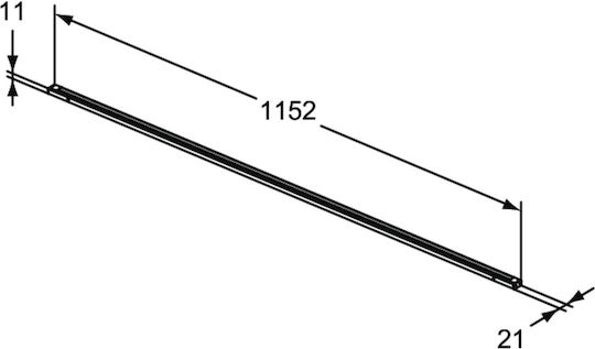 Ideal Standard Μίκτης Μπαταρίας Εντοιχισμού για Ντουζιέρα Γκρι