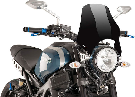 Puig Motorcycle Windshield & Windscreen Tinted Visor for Honda Hornet / Monkey for Triumph Bonneville / Scrambler / Speed / Street Twin / Thruxton 0869N