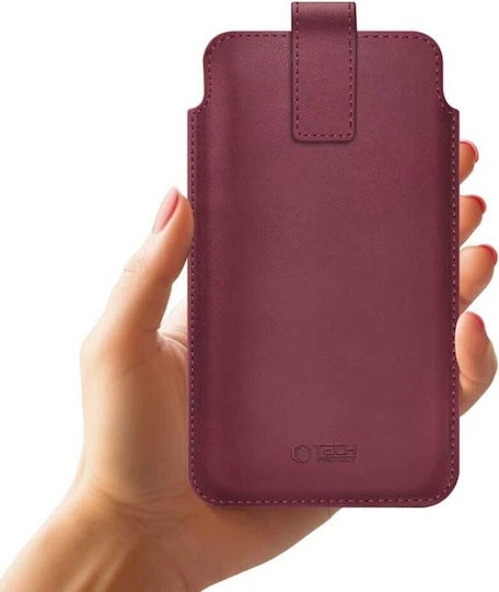 Tech-Protect Sm65 Sock & Pouch up to 6.9" Burgundy