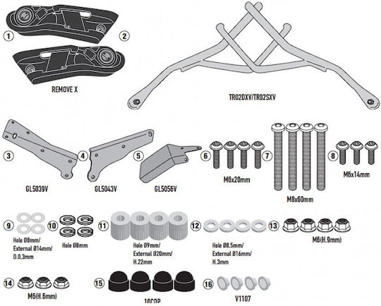Kappa Moto Side Mounts for Honda X-ADV 750 21-23