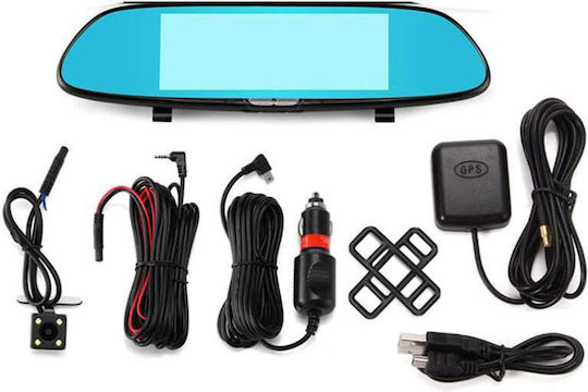 Σετ Καθρέπτης με Κάμερα DVR Αυτοκινήτου 1080P με Οθόνη Wi-Fi, GPS & Κάμερα Οπισθοπορείας