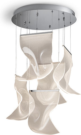 Velos Pendant Light Silver 50x50cm
