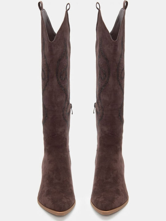 Damenstiefel Cowboy Braun