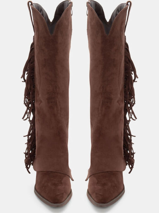 Leather Cowboy Boots Brown