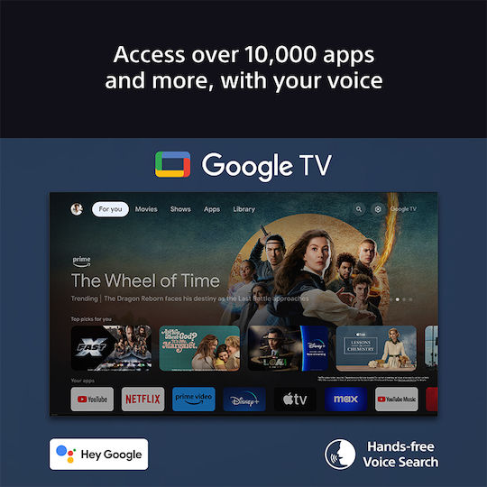 Sony Smart Τηλεόραση 65" 4K UHD OLED Bravia 8 HDR (2025) K65XR8APB