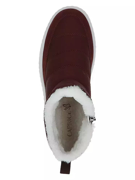 Stiefeletten Damen Burgundisch