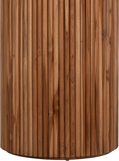 Roder Rund Tisch Speisesaal aus Massivholz Teak 130x130x79cm