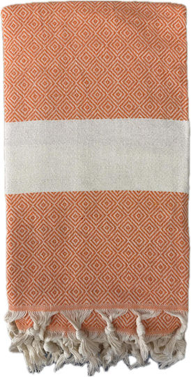 Bangs Orange Beach Towels with Fringes 180x85cm