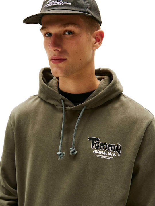 Sweatshirt mit Kapuze Olive