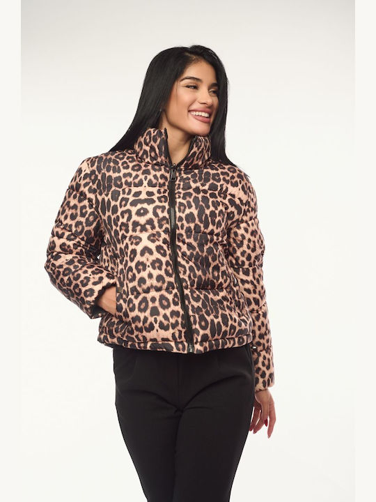 Women's Short Jean Jacket for Winter Black