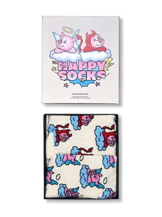 Happy Socks Γυναικείες Κάλτσες Πολύχρωμες 2Pack Happy Socks Γυναικείες Κάλτσες Πολύχρωμες 2Pack
