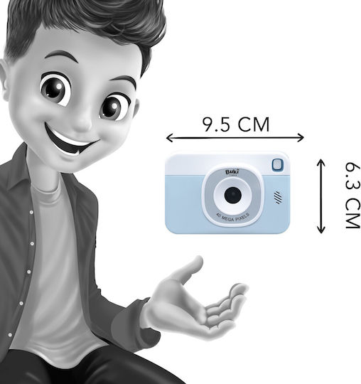 Buki Cam Junior Παιδική Φωτογραφική Μηχανή 40MP Μπλε
