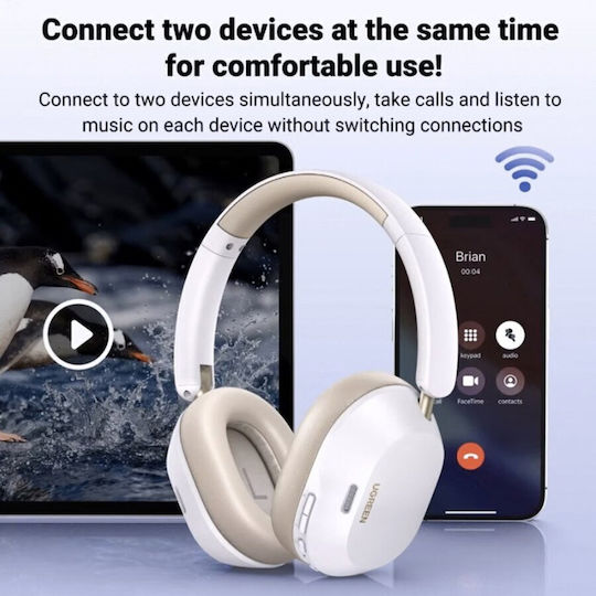 Ugreen HP203 Wireless / Wired Over Ear Headphones with 45 hours of Operation Blue