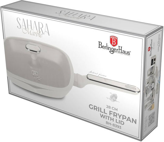 Berlinger Haus Berlinger Haus Aluminum Grill Pan with Lid and Stone Interior Coating 28cm