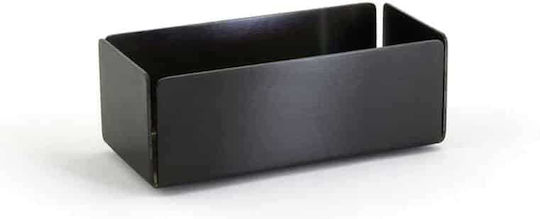 Inox Zuckerdose 18/10 Matt Schwarz 9x5x5cm 1910 2 Stück