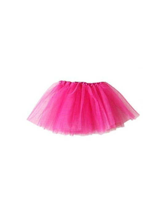 Φούστα Tutu Μπαλέτου Παιδική 4 Στρώσεις Τούλι Εσωτερική Φούστα Ελληνικό-σιελ