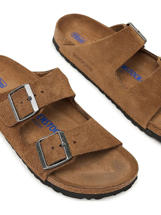 Δερμάτινα Ανδρικά Σανδάλια σε Μπεζ Χρώμα Narrow Fit