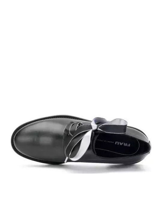 Women's Synthetic Leather Oxford Shoes Black