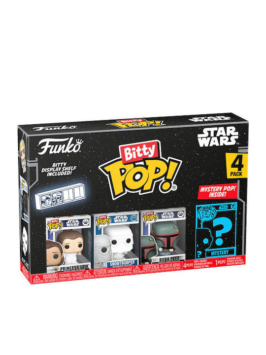 Funko Bitty Pop! Movies: Princess Leia, Snowtrooper, Boba Fett & Chase Mystery Chase 4τμχ Funko Bitty Pop! Movies: Princess Leia, Snowtrooper, Boba Fett & Chase Mystery Chase 4τμχ