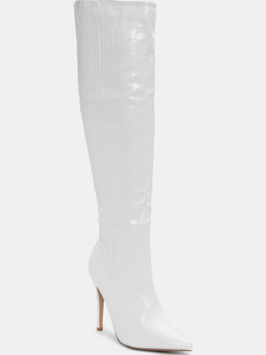 Over the Knee Women's Boots White