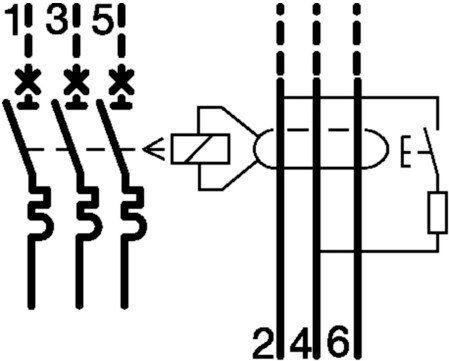 Hager Ρελέ Ράγας Διαρροής 125A με Τάση 400V
