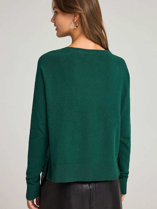 Women's Sweater Cotton Green