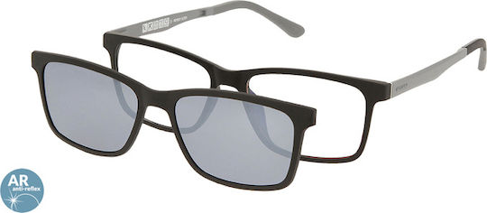 Solano Cl 90193a Herren Brillengestell Polarisiert Clip-On Kunststoff Schwarz 52 Mm