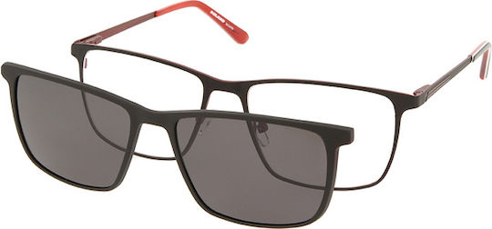 Rame ochelari pentru bărbați Solano Cl 10163a Prindere Metalic Culoare Negru 57 mm