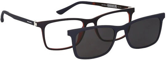 Solano Cl 90124d Herren Brillengestelle Polarisiert Clip-On Kunststoff Blau 52 Mm
