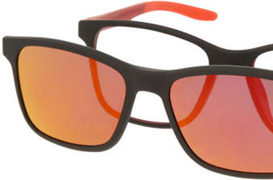 Solano Cl 90197c Men's Eyeglass Frame Polarized Clip-on Plastic Red 54 Mm