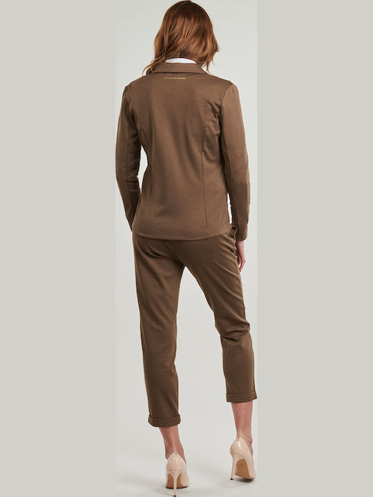 Les P'tites Bombes Damen Blazer Braun