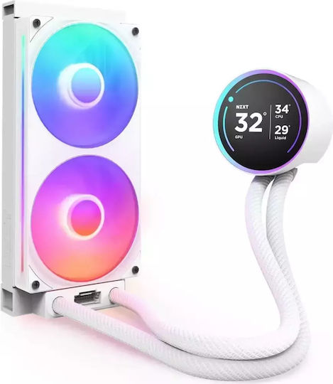 NZXT Kraken Elite 280 v2 Water Cooling AIO CPU With 2 Fans 140mm And RGB Lighting White