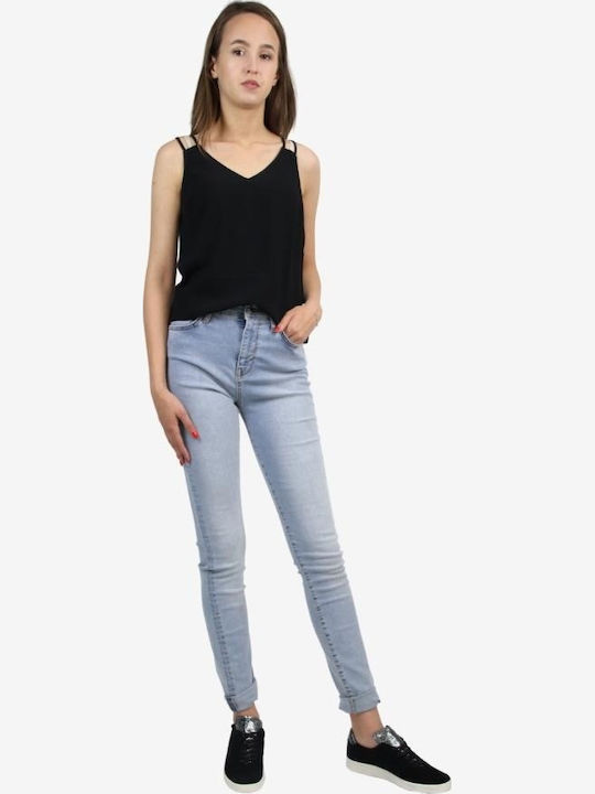 Blugi de damă cu croială super skinny