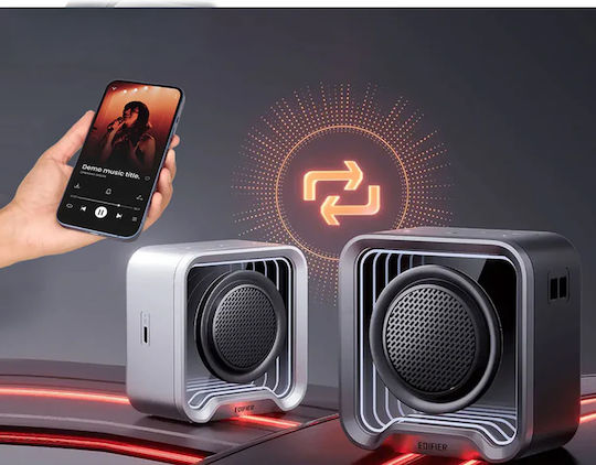 Edifier QS20 Αδιάβροχο Ηχείο Bluetooth 6W με Διάρκεια Μπαταρίας έως 15 ώρες Ασημί