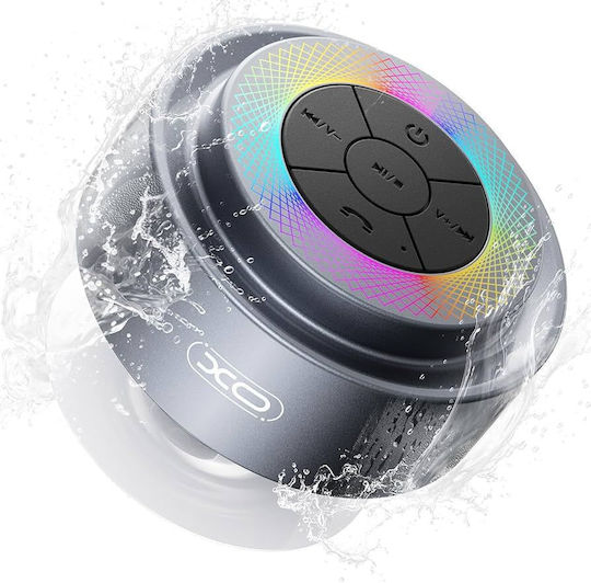 XO F64 Αδιάβροχο Ηχείο Bluetooth 5W με Διάρκεια Μπαταρίας έως 18 ώρες Γκρι