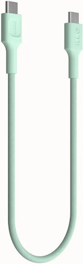 Green Cell Powerstream Braided USB 2.0 Cable USB-C male - USB-C 100W Green 1.2m