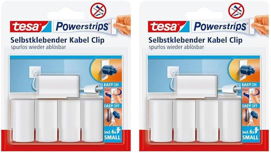 Tesa Προστατευτικό Καλωδίων Λευκό (58035-00016-01) 5τμχ