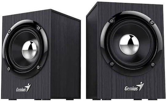 Genius SP-HF385BT Ηχεία Υπολογιστή 2.0 με Bluetooth και Ισχύ 4W Μαύρα