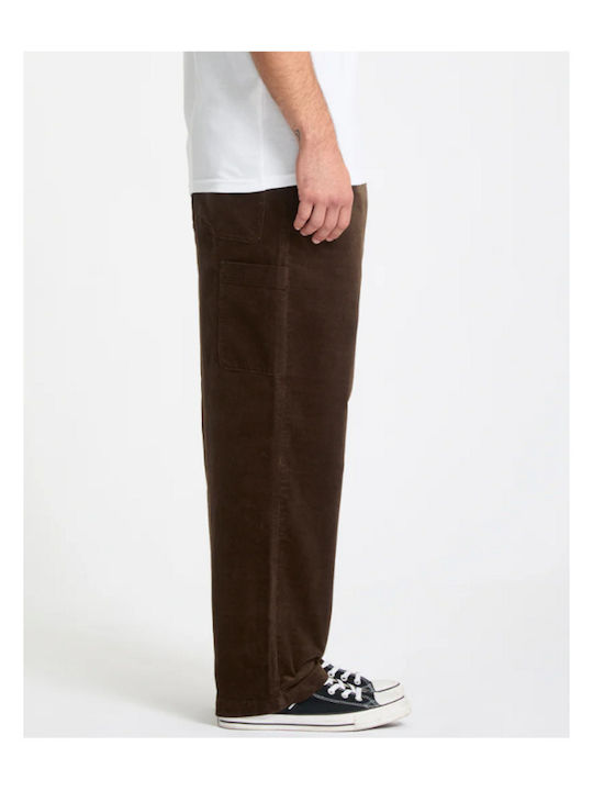 Παντελόνι σε Loose Εφαρμογή Brown Stone