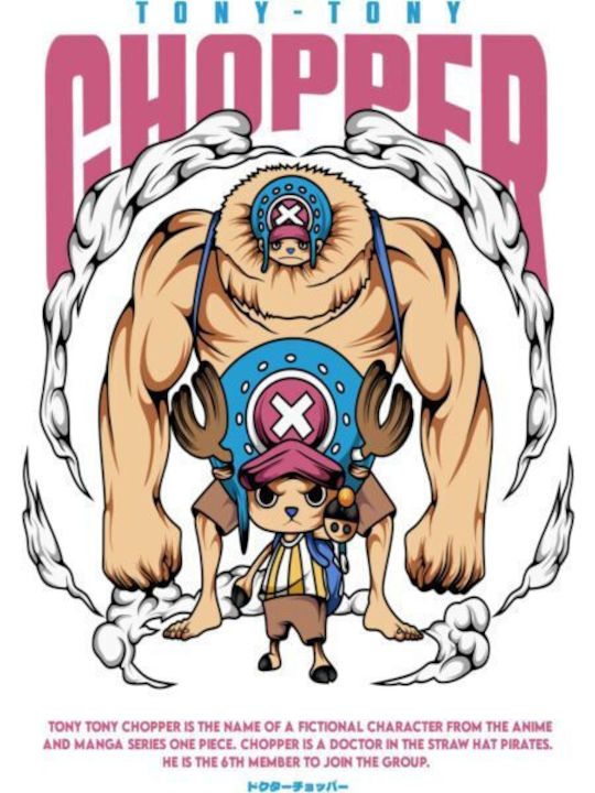 Kinder-T-Shirt White Ein Stück Chopper