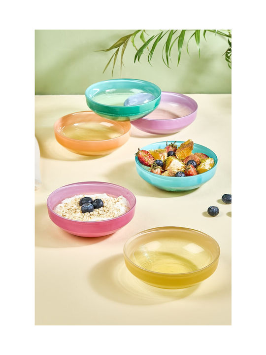 Aithrio Serving Bowl Round Glass 6pcs