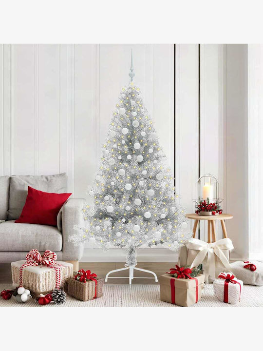 Weihnachtsbaum Knstlicher 180cm mit LED-Beleuchtung Silber 3397209 |  Skroutz Germany