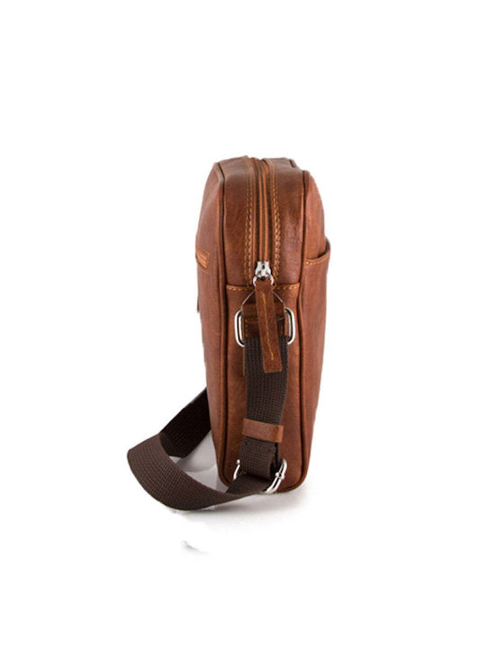 Herren Schulter Crossbody Tasche Tabac Braun