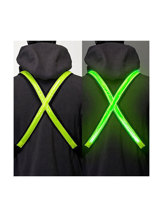 EasyPix StreetGlow LED L/XL Cycling Safety Vest Yellow