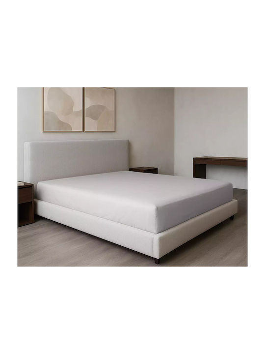 Family Enterprise Σεντόνι King Size με Λάστιχο 180x200+35εκ. Γκρι