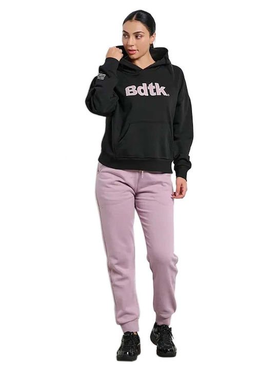 Women's Sweatshirt Hooded Black