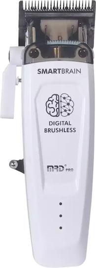 MRD Pro Smart Brain Επαγγελματική Επαναφορτιζόμενη Κουρευτική Μηχανή Λευκή HC-90-4