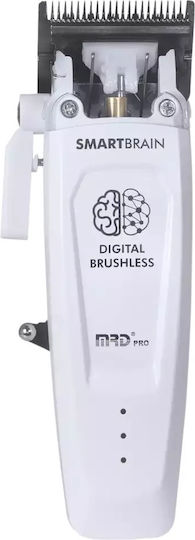 MRD Pro Smart Brain Επαγγελματική Επαναφορτιζόμενη Κουρευτική Μηχανή Λευκή HC-90-4